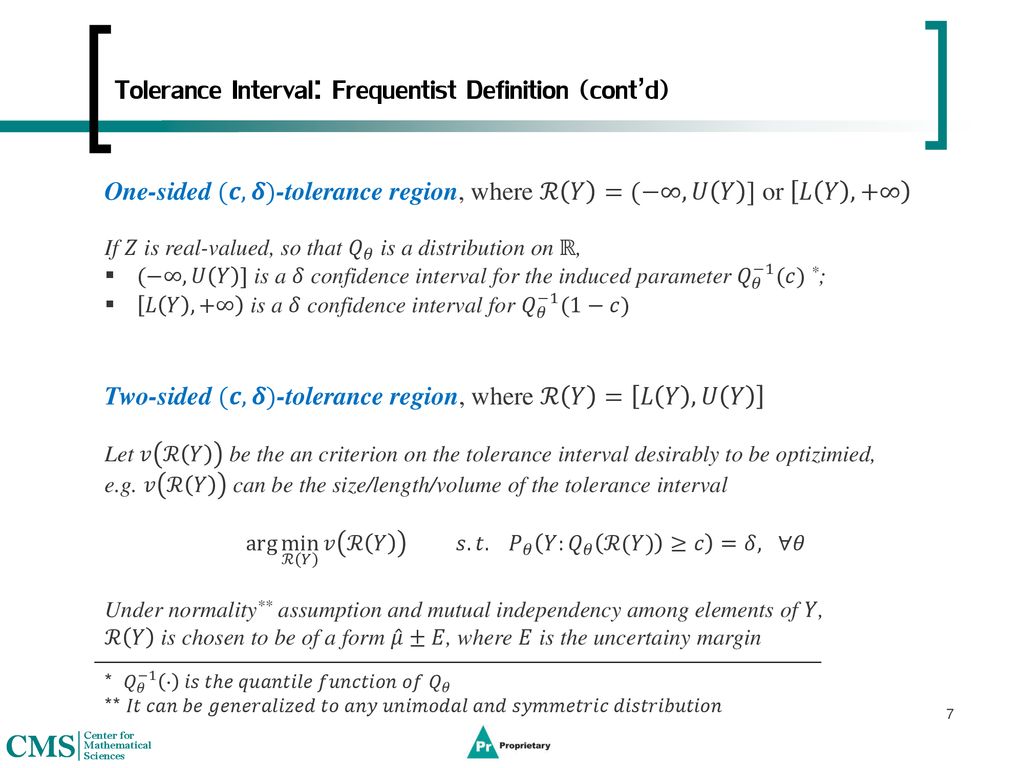 Bayesian Tolerance Region Ppt Download