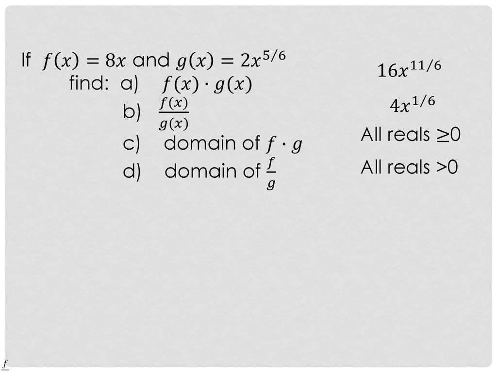 Review Function Operations Of X Ppt Download
