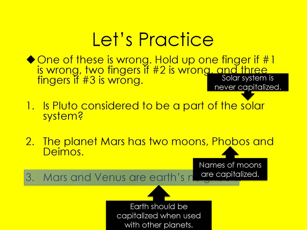 Thumbs Up For Capitalization Ppt Download