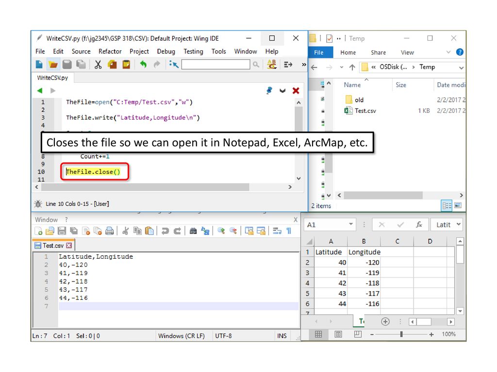 Creates the file on disk and opens it for writing ppt download