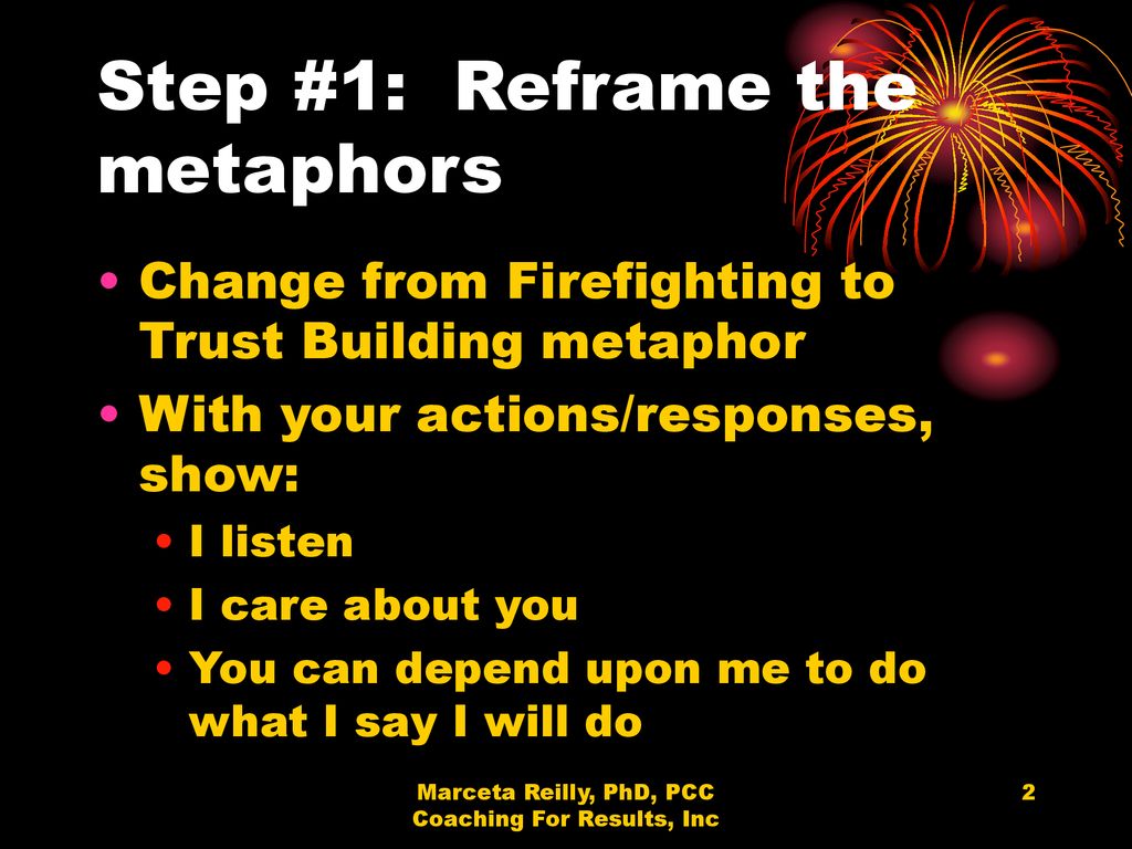 Step #1: Reframe the metaphors