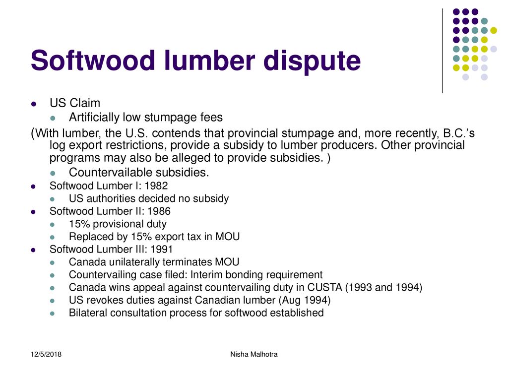 Softwood lumber dispute