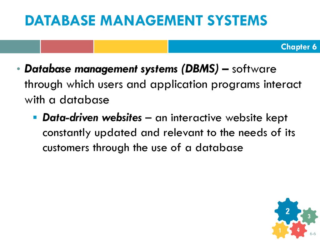 Chapter Six Overview Section 6.1 – Database Fundamentals - Ppt Download