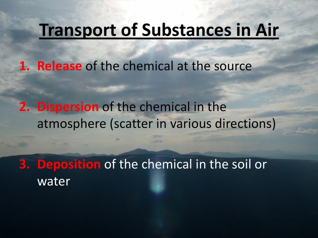 Transport of Substances in Air