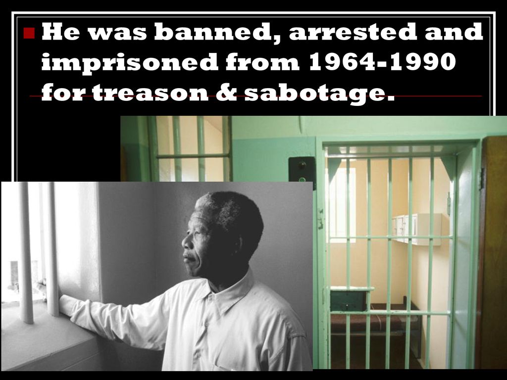 He was banned, arrested and imprisoned from for treason & sabotage.