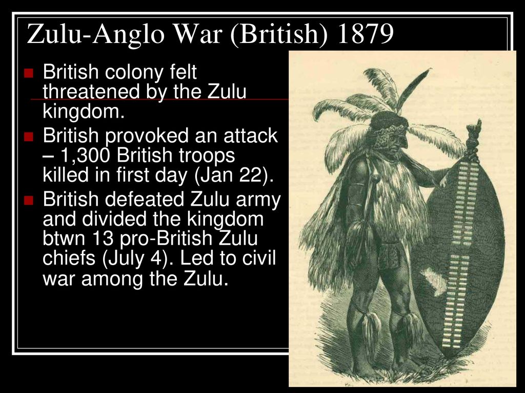 Zulu-Anglo War (British) 1879