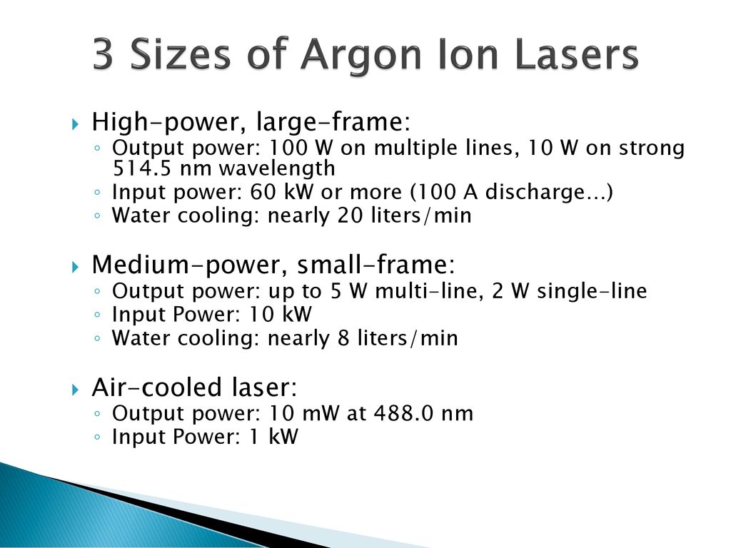 THE ARGON ION LASER “The most noble of them all” - ppt download