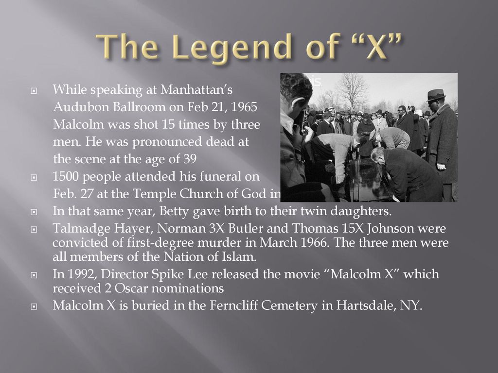 The Legend of X While speaking at Manhattan’s