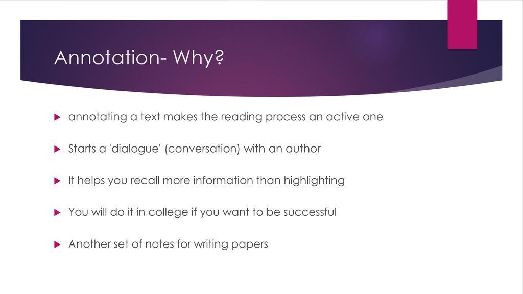 Annotation- What is it?. - ppt download