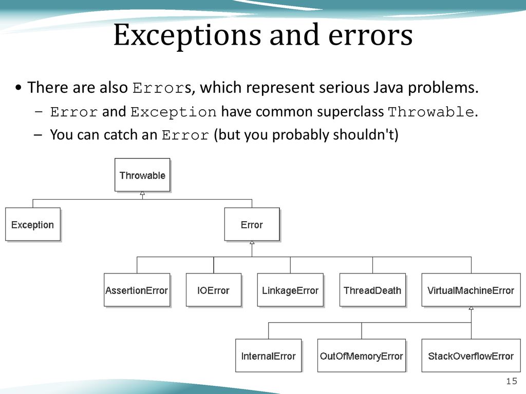 Lecture 25: I/O Streams; Exceptions; Inheritance - ppt download