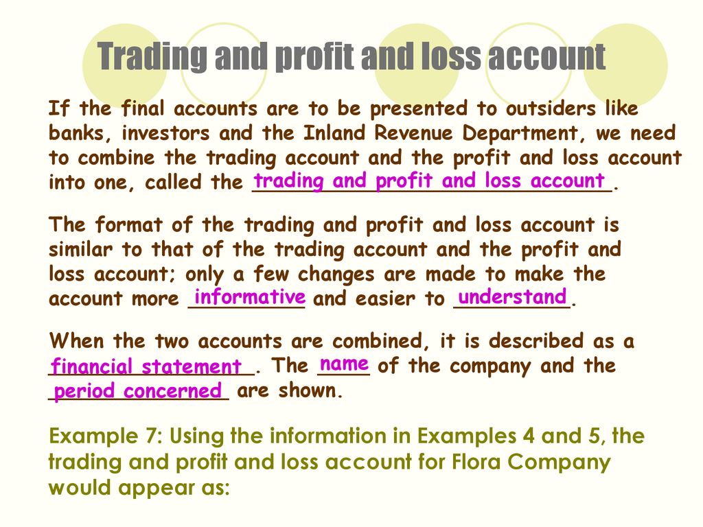 the trading and profit loss account balance sheet ppt download performa of spreadsheet template