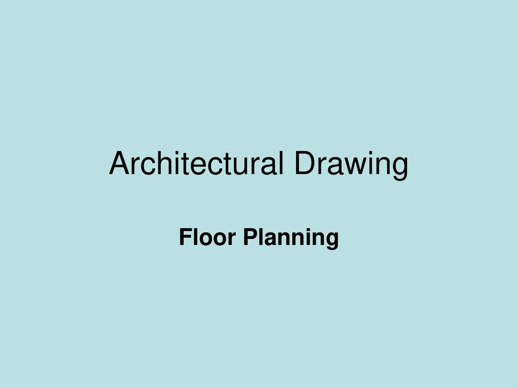 Architectural Drawing - Ppt Download