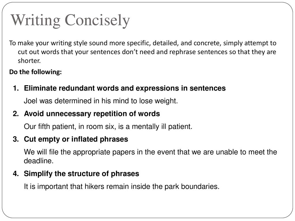 concise writing tips