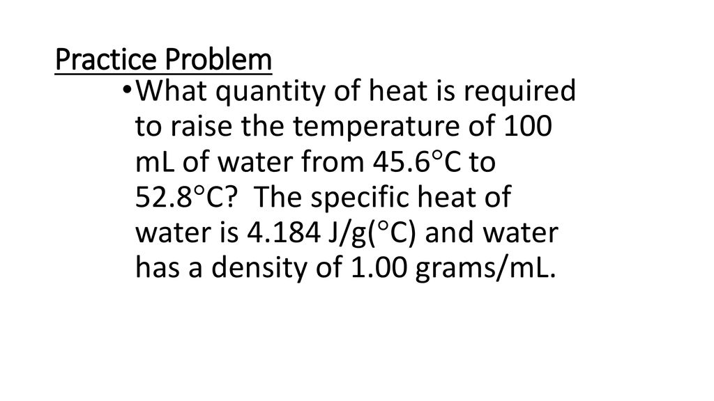 Specific Heat Capacity Ppt Download