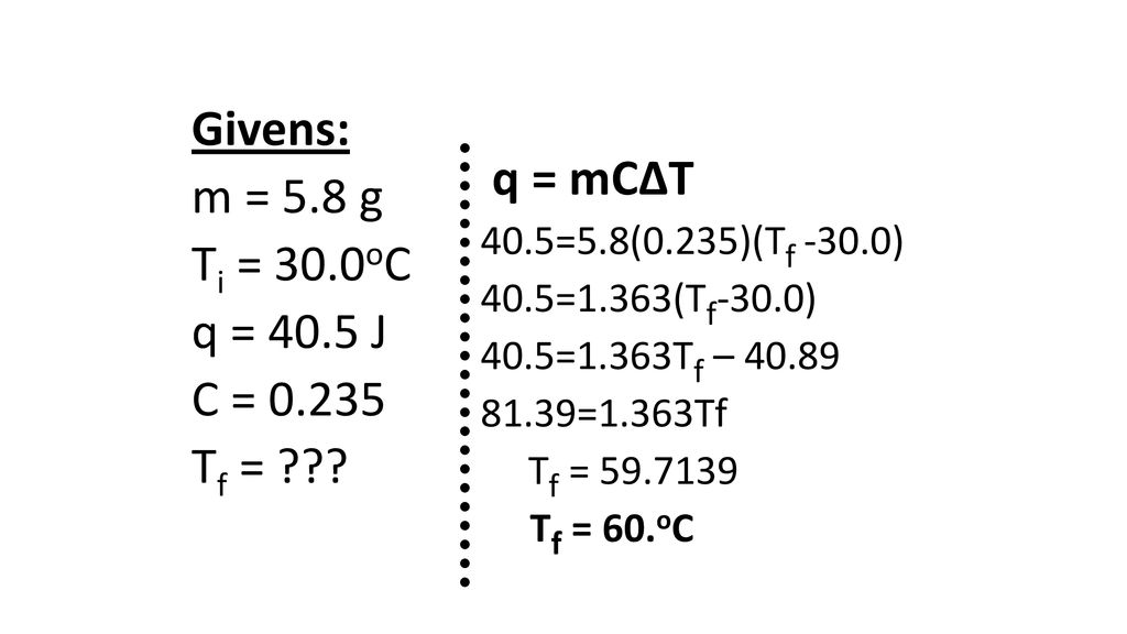 Specific Heat Capacity Ppt Download