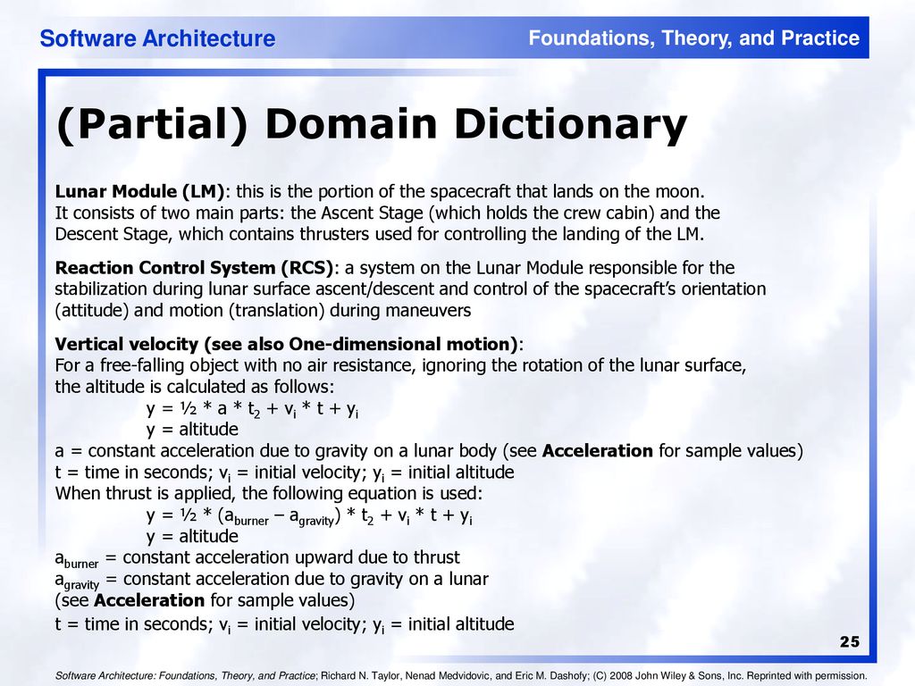 (Partial) Domain Dictionary