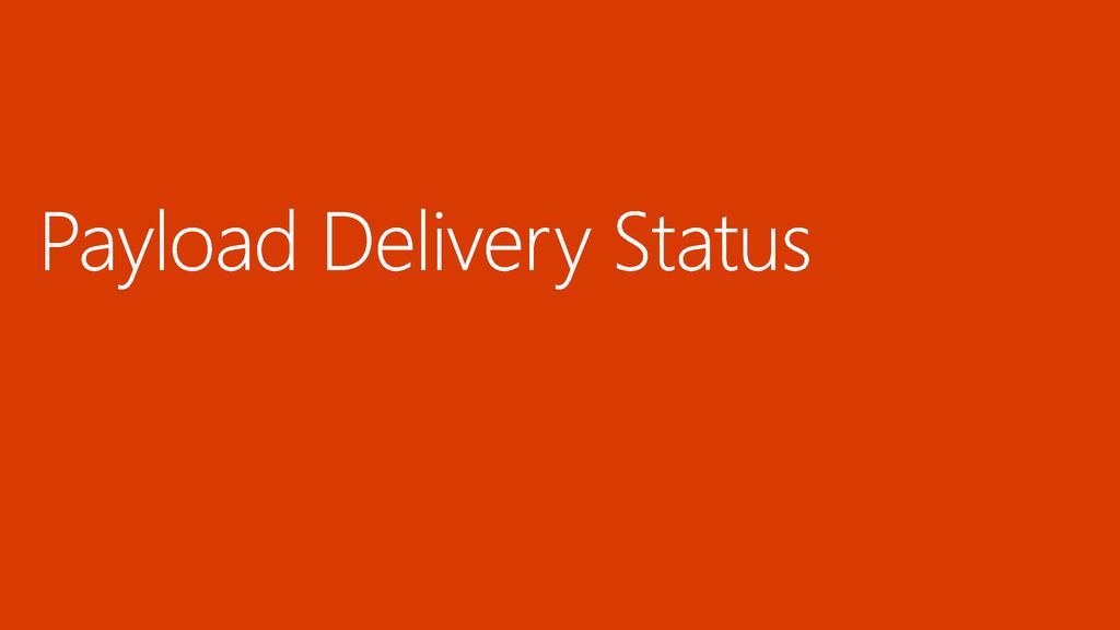 Payload Delivery Status