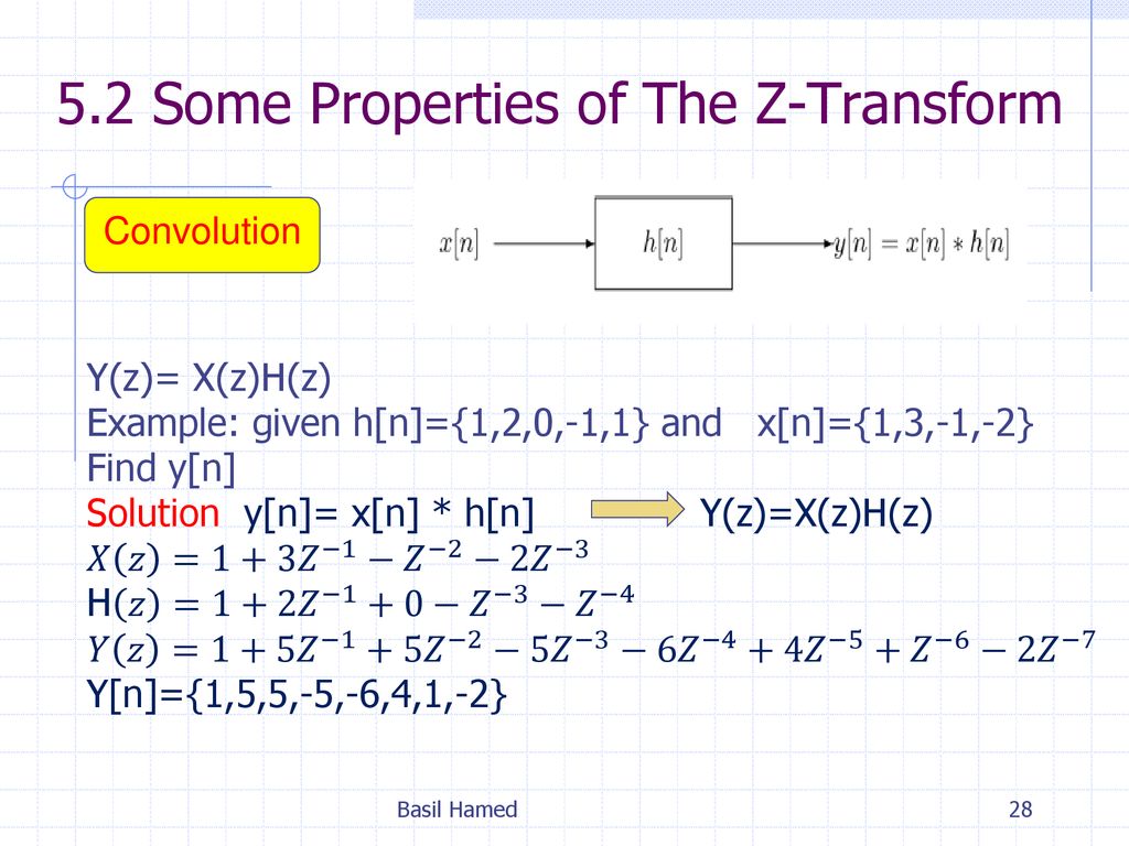 Chapter 5 Dt System Analysis Z Transform Basil Hamed Ppt Download