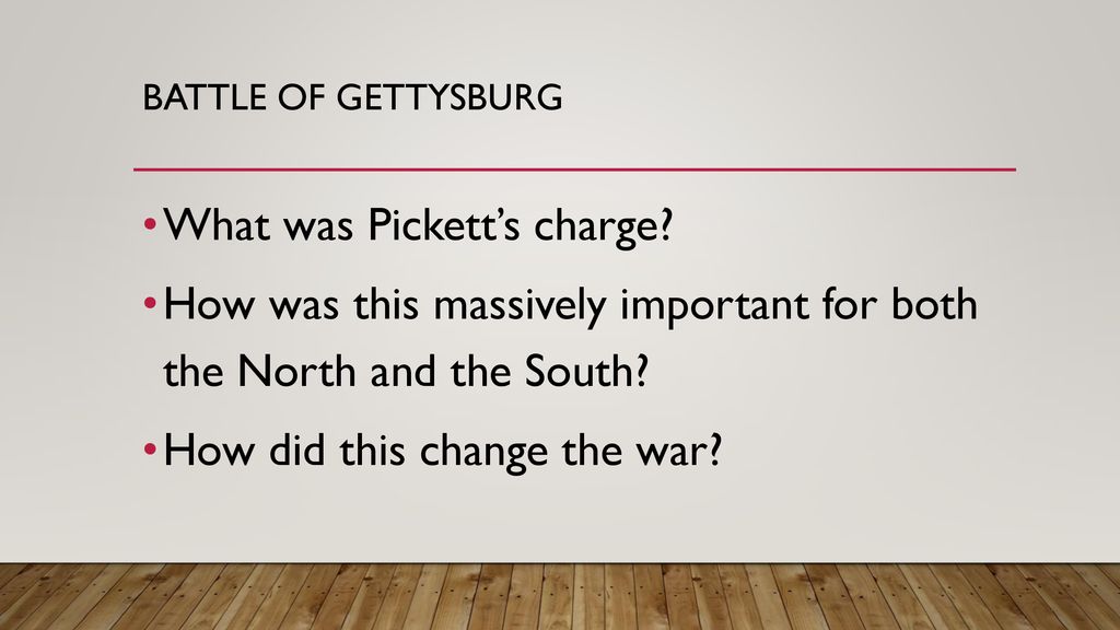 What was Pickett’s charge