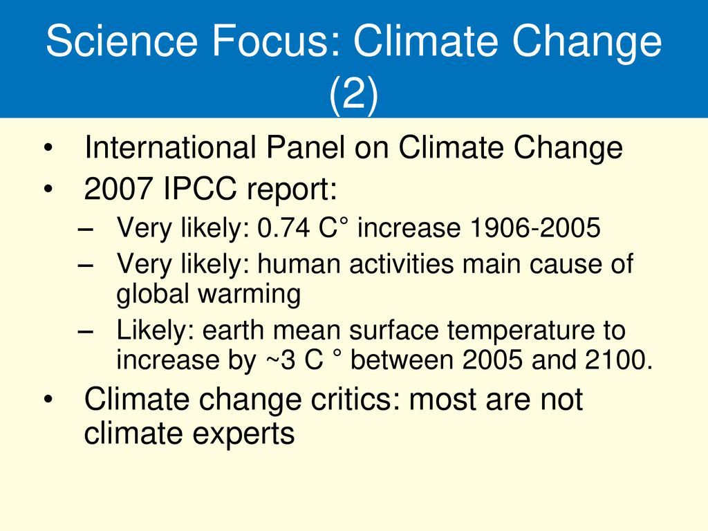 Science Focus: Climate Change (2)