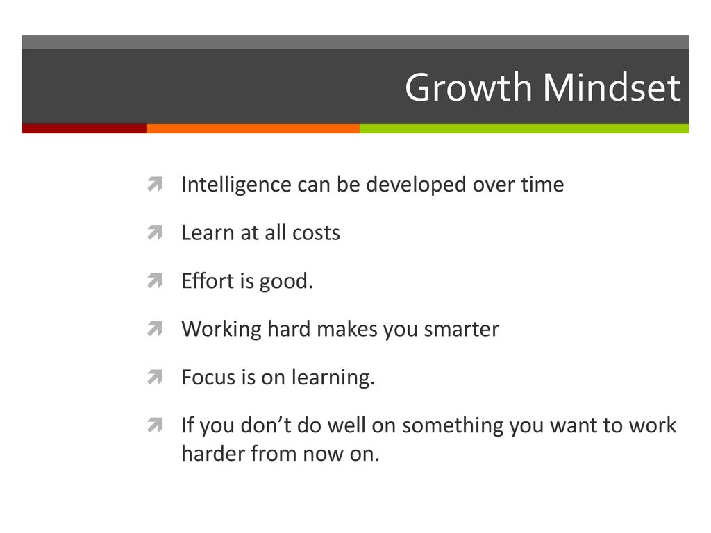 Growth vs. Fixed Mindset - ppt download