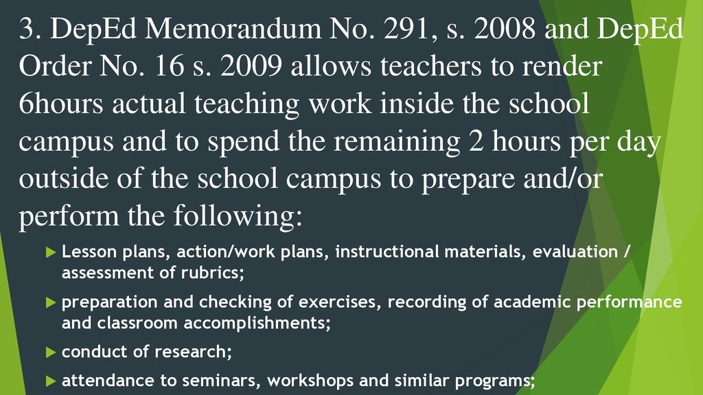 Ensuring equitable workloads for public servants in deped calabarzon