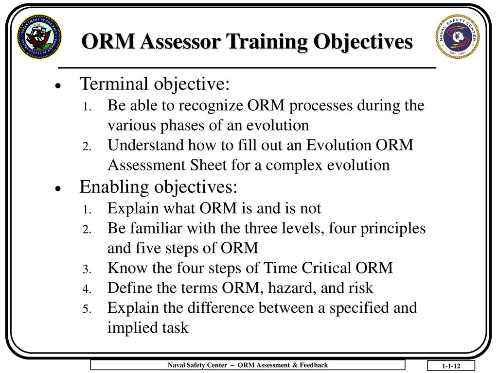 ORM Assessment & Feedback - ppt download