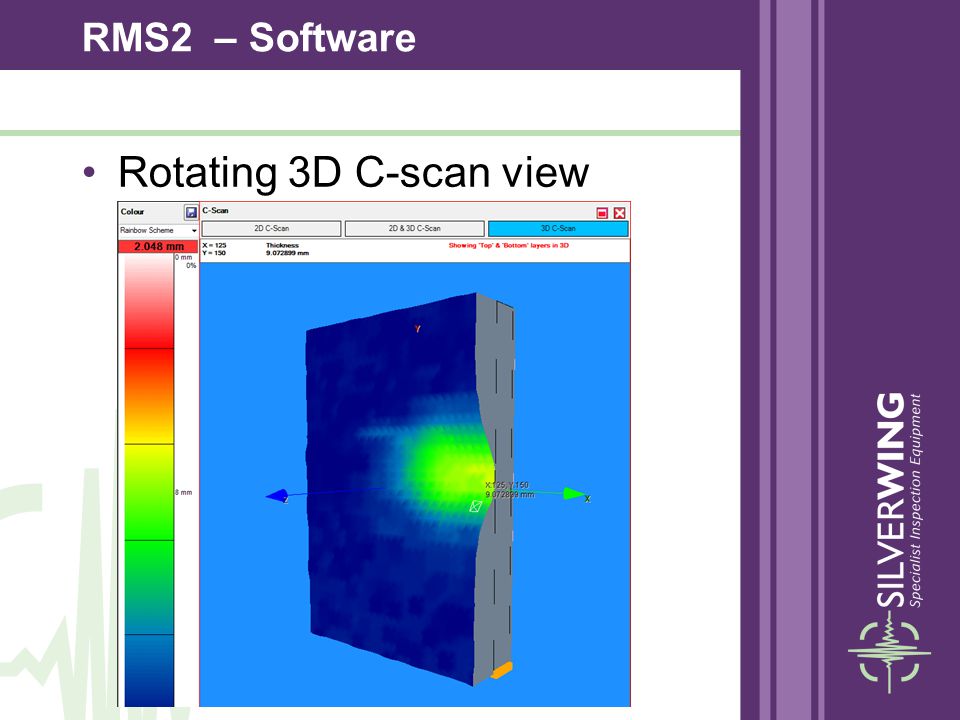 RMS2 – Software Rotating 3D C-scan view