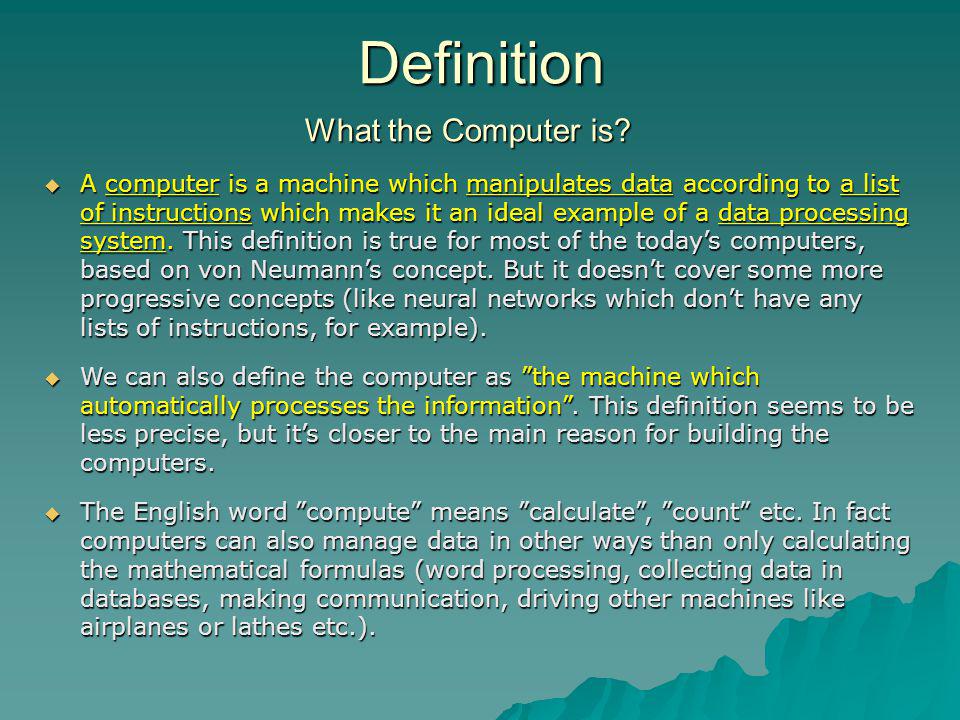 What is a Computer? (Definition & Meaning)