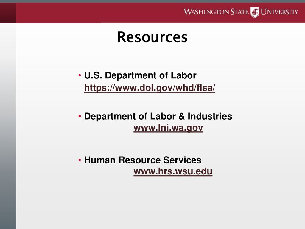 Fair Labor Standards Act Basics And Upcoming Changes - Ppt Download