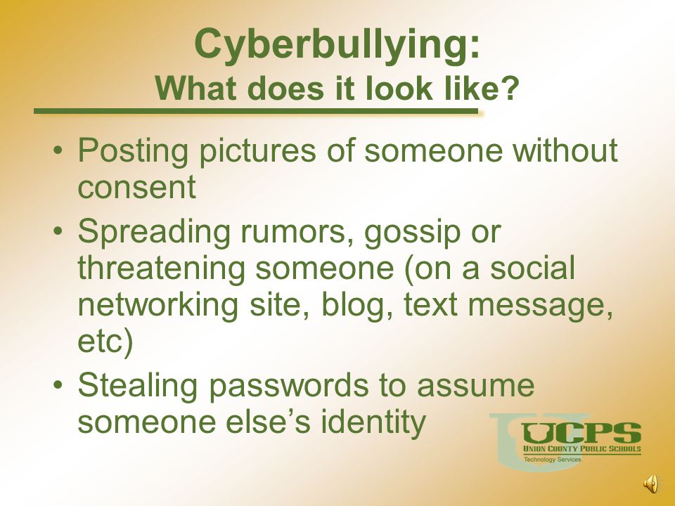 Cyberbullying: What does it look like