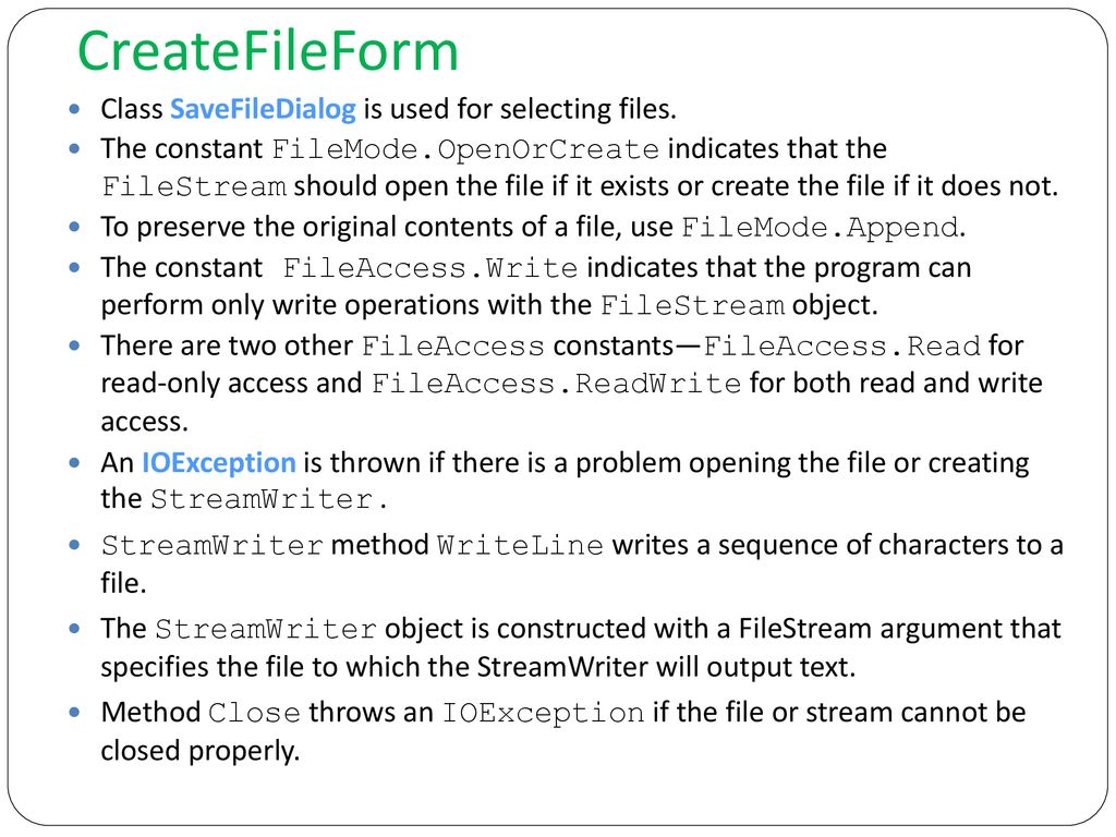 Files streams ppt download