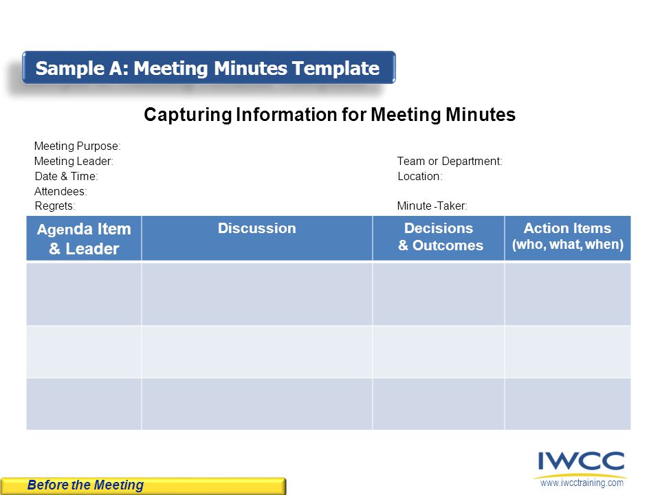 Tips & Techniques for Writing Meeting Minutes - ppt video 