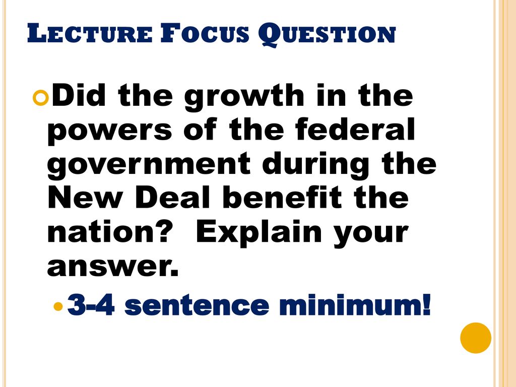 Lecture Focus Question