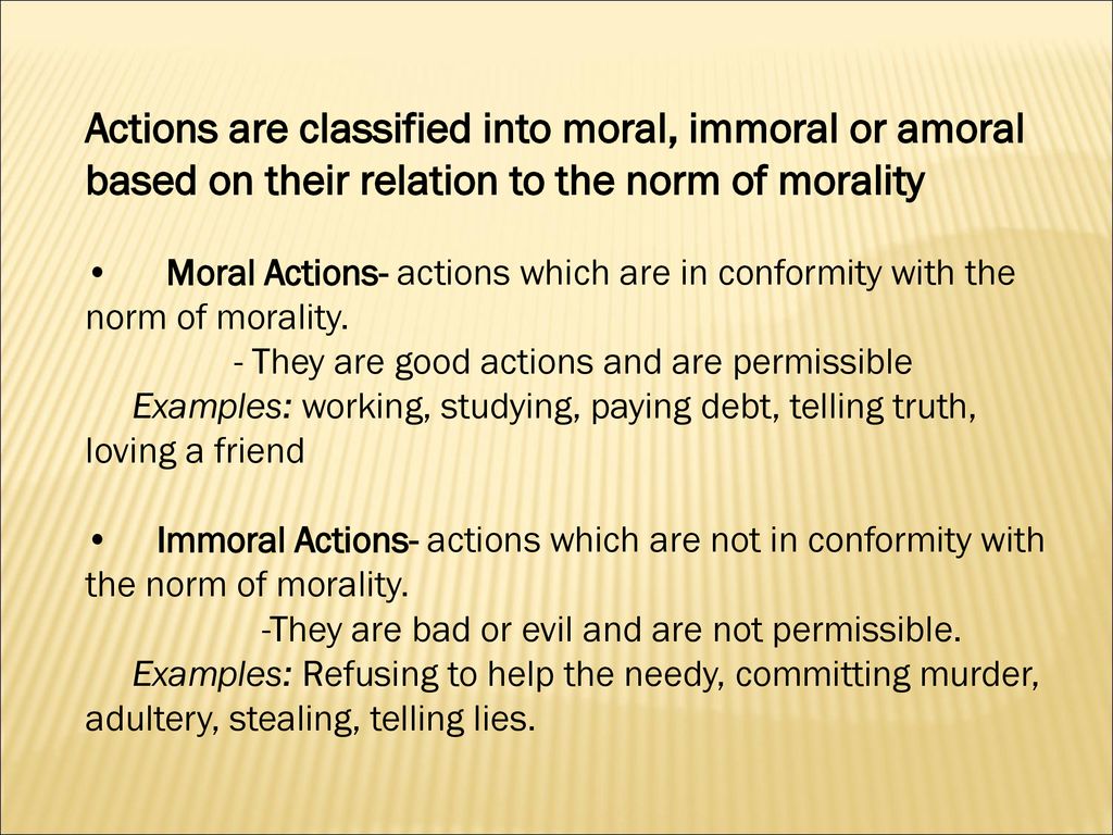 Amoral Examples amoral-examples