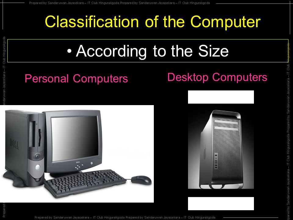 Types of computers in use