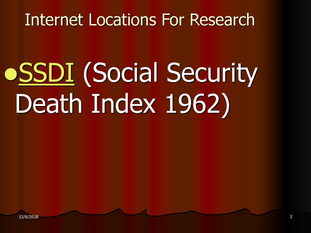 Genealogy and the internet ppt download
