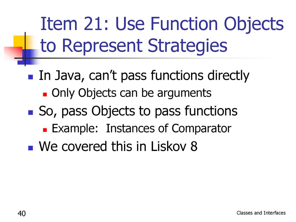 Effective Java: Classes and Interfaces - ppt download