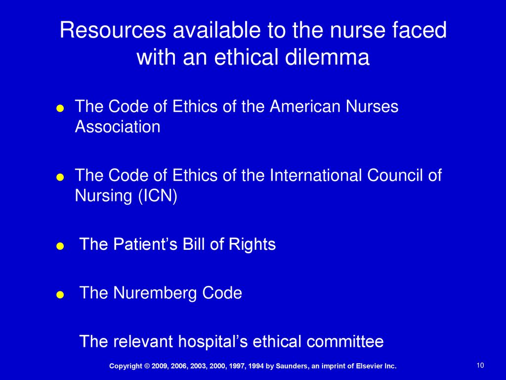 types of ethical dilemmas in nursing
