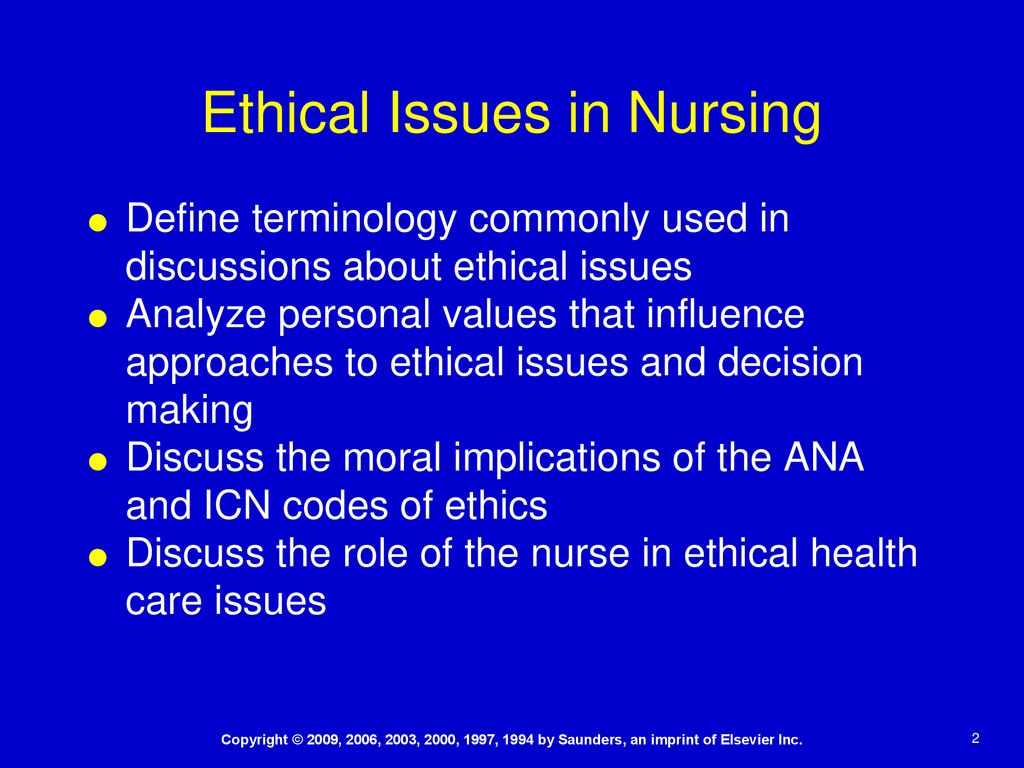 ethical issues in advanced practice nursing