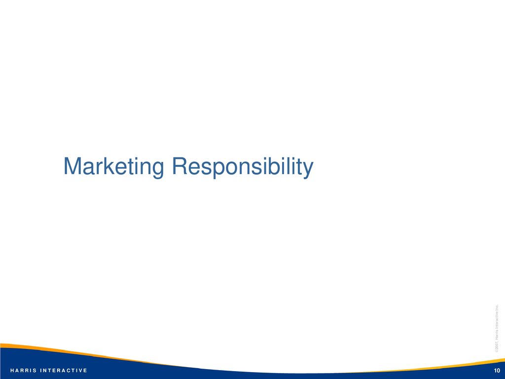 Marketing Responsibility