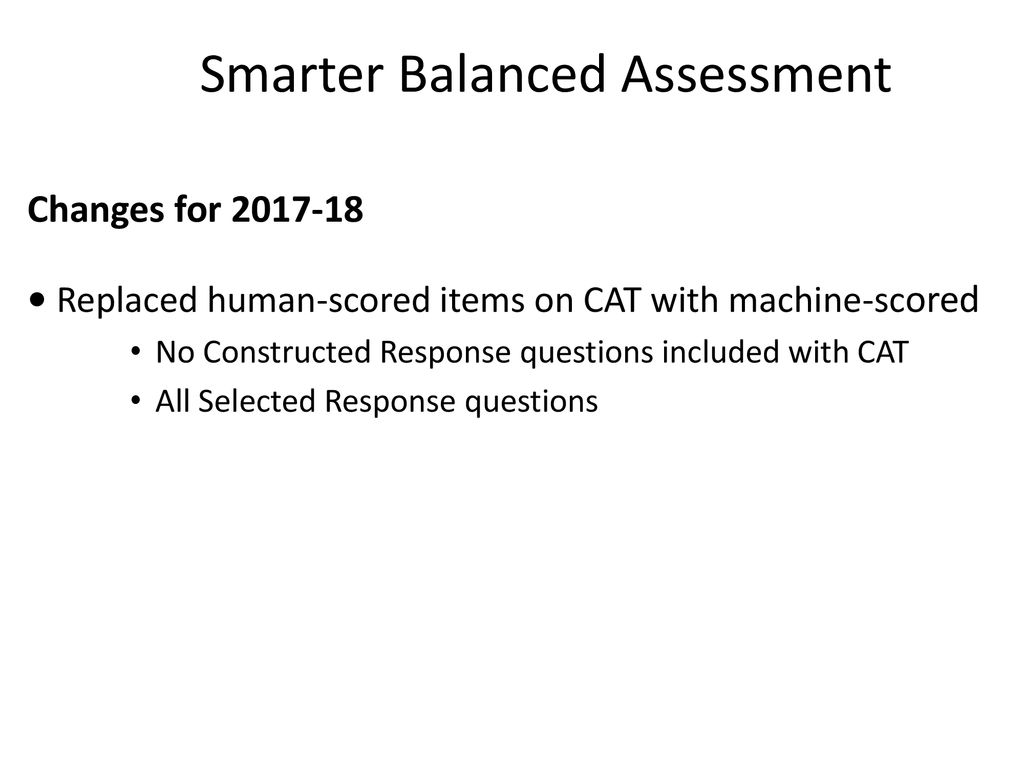 Smarter Balanced Assessment