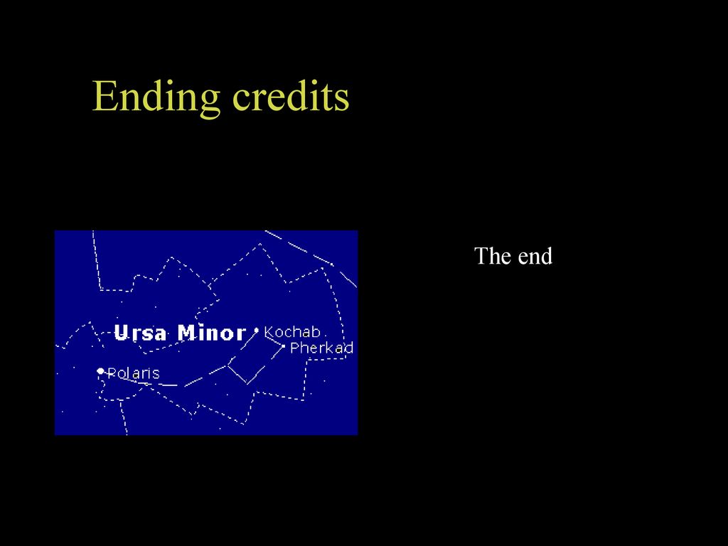 Ending credits This presentation was made possible by Google images
