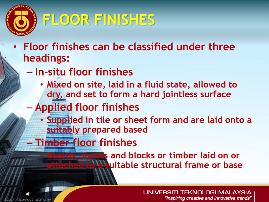 Finishes Floor Wall Ceiling Ppt Download