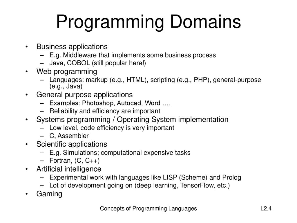 Lecture 2 Concepts of Programming Languages - ppt download