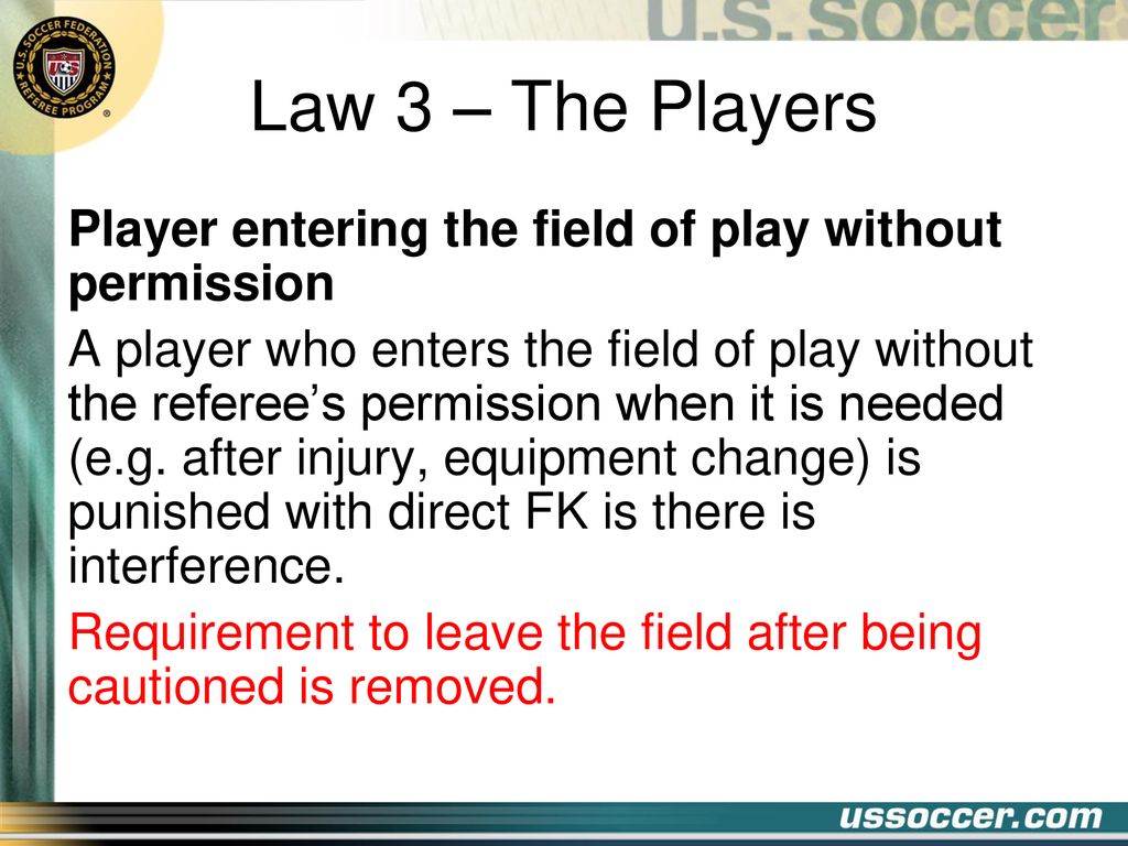 Law 3 - The Players