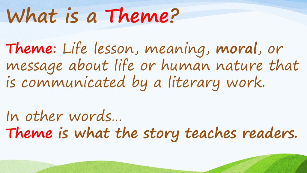 Themes in Literature. - ppt download