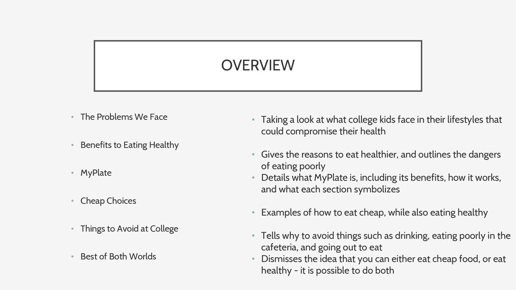 HEALTHY EATING FOR COLLEGE STUDENTS Ppt Download healthy-eating-for-college-students-ppt-download