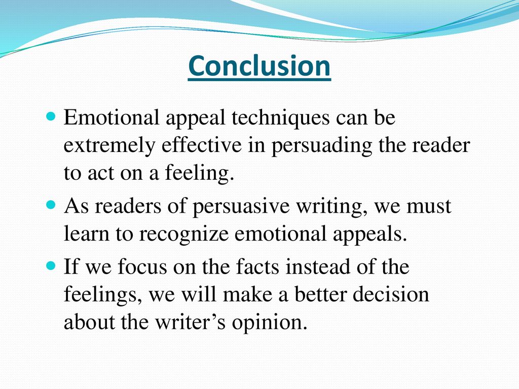Emotional Appeals in Persuasive Writing   ppt download