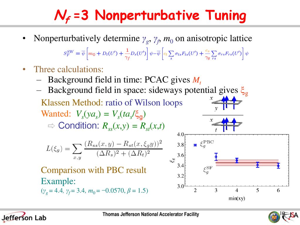 Tuning For Nx 3 Anisotropic Clover Fermions Ppt Download